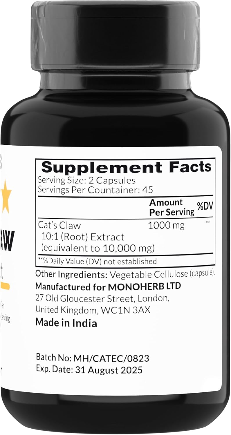 Cat’s Claw Extract 1000 mg - 90 Vegetarian Capsules