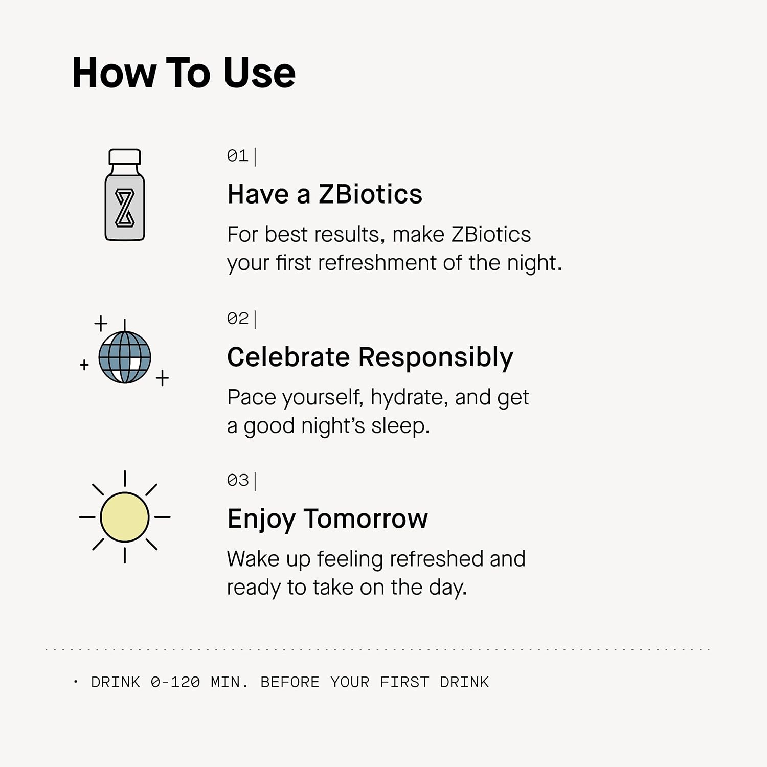 ZBiotics — Feel Better After Drinking, Wake Up Refreshed, Science-Backed, Patented Probiotic for Easier Mornings, Travel-Friendly, 12-Pack of 0.5 Fl Oz Bottles