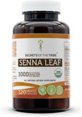 Secrets of the Tribe Senna Leaf USDA Organic 120 Capsules | Made with Organic Vegetarian Capsules and Organic Senna Leaf (Senna Alexandrina) Dried Leaf (120 Capsules)