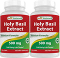 Best Naturals Holy Basil Extract 500 mg 120 VCaps (120 Count (Pack of 2))
