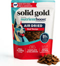 Solid Gold Air Dried Dog Food Toppers for Dry Food - Healthy Dog Treats w/Real Beef & Superfoods - Serve as a Complete Meal, Topper or Treats - Supports Muscle Growth, Immunity & Digestion - 1lb