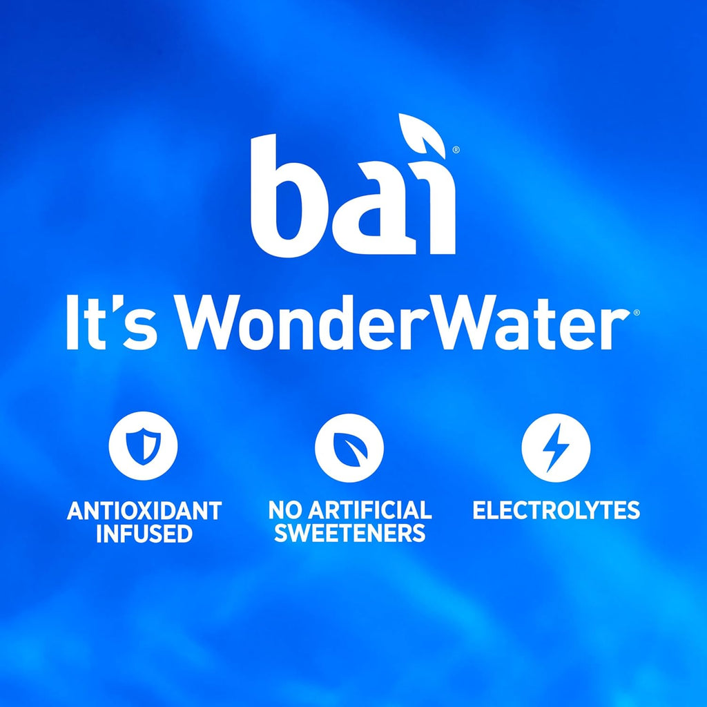 Bai Coconut Variety Pack, Antioxidant Infused Water Beverage, with Vitamin C and No Artificial Sweeteners, 18 fl oz bottles, 12 pack