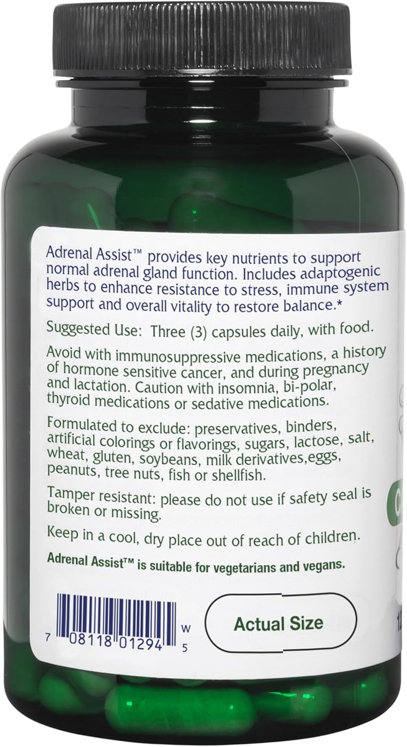 Vitanica Adrenal Assist, Adrenal Support, Vegan, 90 Capsules