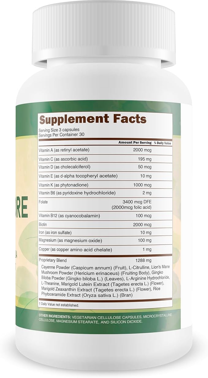 Nerve Core Pro - Our Best Vitamin B12 Nerve Support Lion’s Mane Nerve Repair Supplement - Nervous System Damage Repair Supplements B12 Nerve Regeneration Magnesium Nervous System Support Supplement
