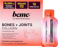 BeMe Bone & Joint Health Supplement - Liquid Collagen Peptides for Bone Density Support - 10,000mg FORTIBONE & FORTIGEL - German Engineered with Clinical Studies - 15 Sachets