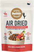 Because It's Better Slow Baked and Air Dried Dog Food, Real Beef and Veggies, 1lb Bag, Complete and Balanced Dry Dog Food, for All Life Stages