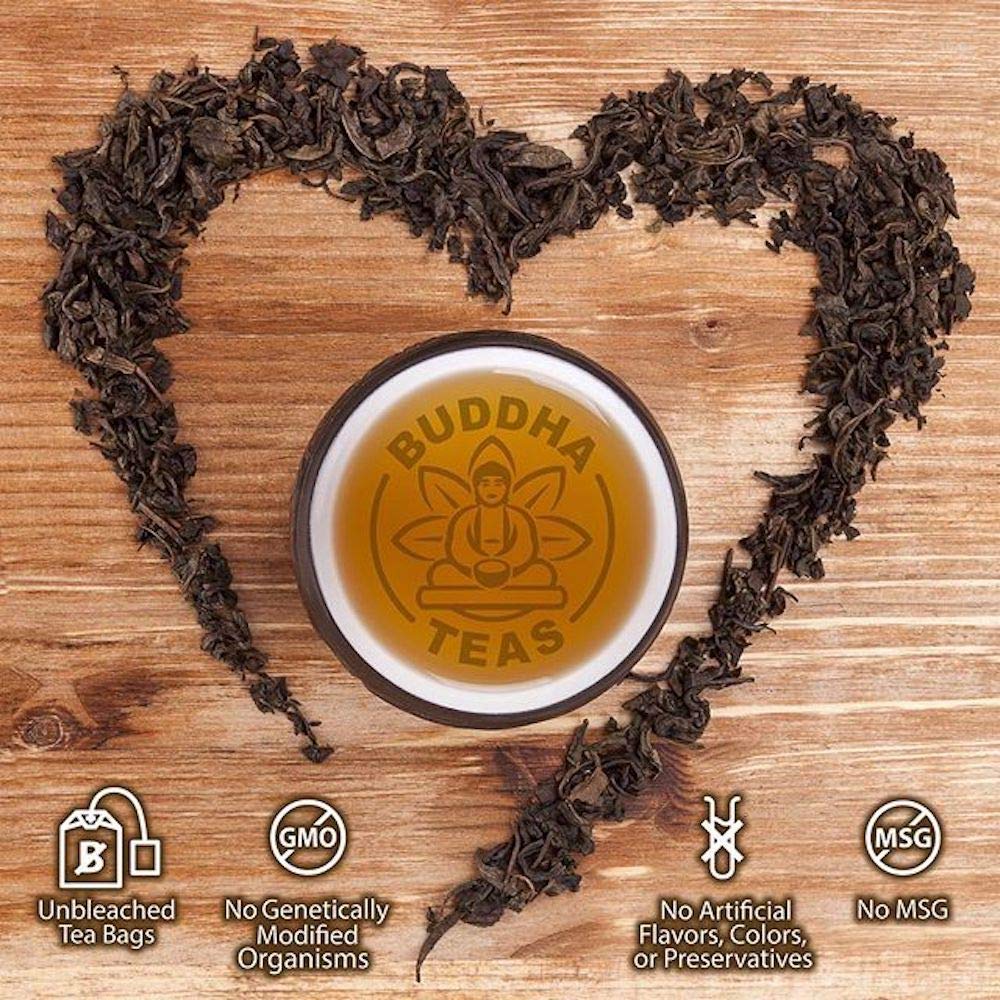 Buddha Teas - Organic Milk Thistle Tea - Herbal Tea - Promote Cleansing & Wellness - With Antioxidants & Minerals - Clean Ingredients - Caffeine Free - OU Kosher - 18 Tea Bags (Pack of 1)
