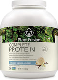 PlantFusion Complete Vegan Protein Powder - Plant Based Protein Powder with BCAAs, Digestive Enzymes and Pea Protein - Keto, Gluten Free, Soy Free, Non-Dairy, No Sugar, Non-GMO - Vanilla Bean 5lb Bulk