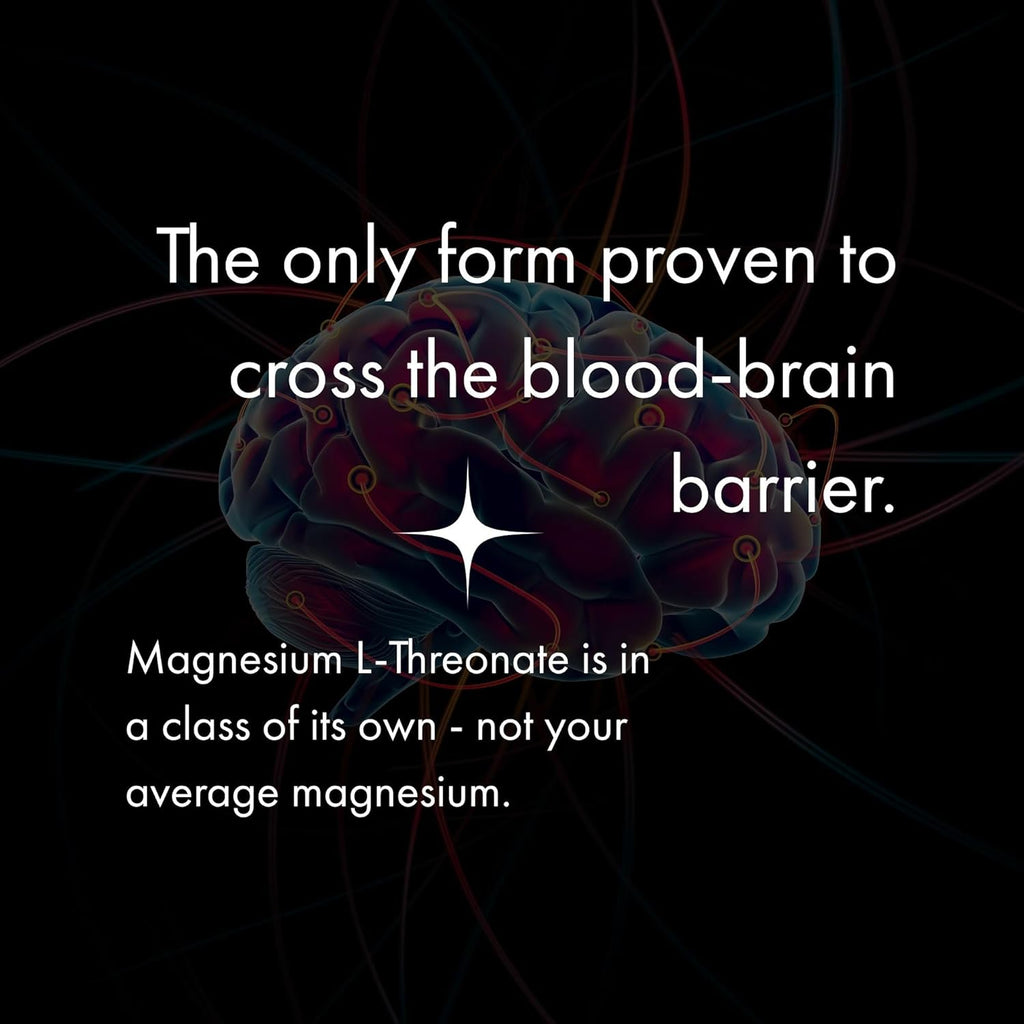 NAOMI Magnesium L-Threonate with 2,000mg Patented Magtein®, High Absorption Elemental Magnesium, Memory Supplement - Brain Health, Focus, Nerve Support, Heart Health, Natural Sleep Aid, 60 Veggie Caps