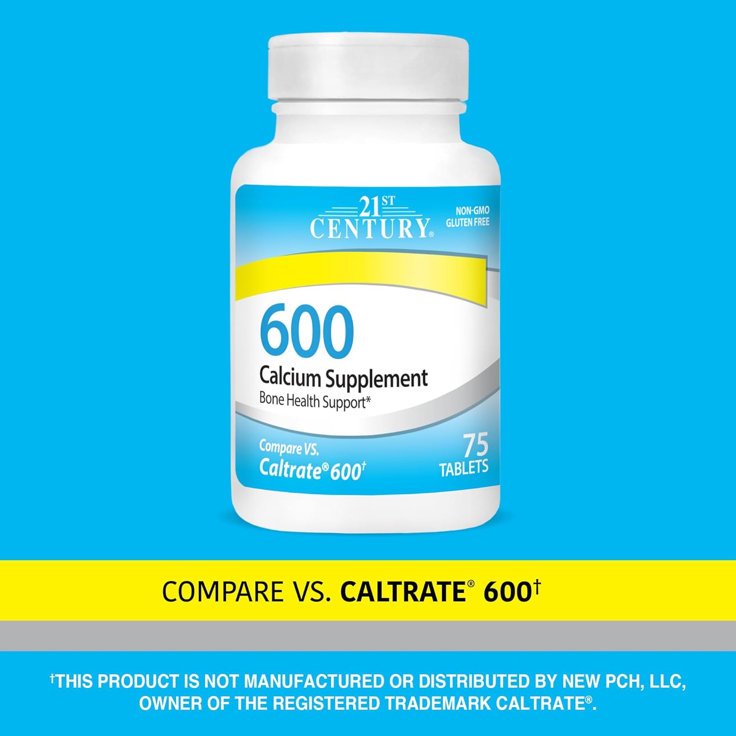 21st Century Calcium Supplement, 600 mg, 75 Count