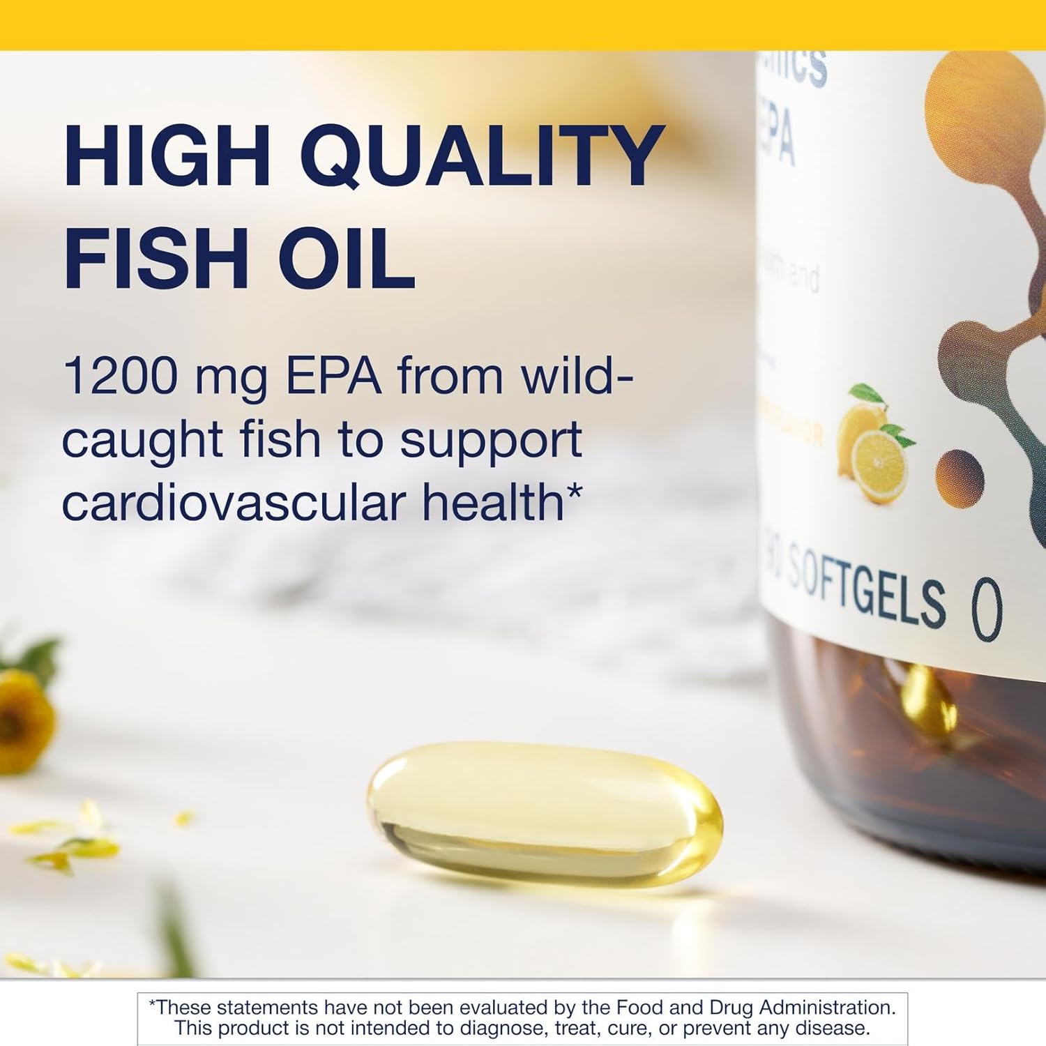 Metagenics OmegaGenics Fish Oil EPA 1200 - Omega-3 Fish Oil Supplement - for Heart Health & Immune System Health* - 90 Softgels
