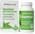Gurmar Capsules | Gymnema Sylvestre Herbal Supplement | 7:1 Concentrated Extract | Supports Healthy Lifestyle | 60 Veg Capsules | Non-GMO & Vegan