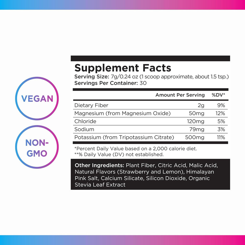 Livingood Daily Electrolytes Powder, Electrolytes Hydration Drink Mix with Vitamin C, Magnesium, Taurine & Sea Salt, Electrolyte Supplement for Energy & Hydration, Keto, Strawberry Lemonade, 30 Srvgs