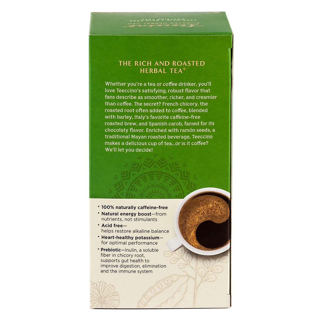 Teeccino French Vanilla Herbal Tea - Rich & Roasted Herbal Tea That’s Caffeine Free & Prebiotic for Natural Energy, Coffee Alternative, 25 Count