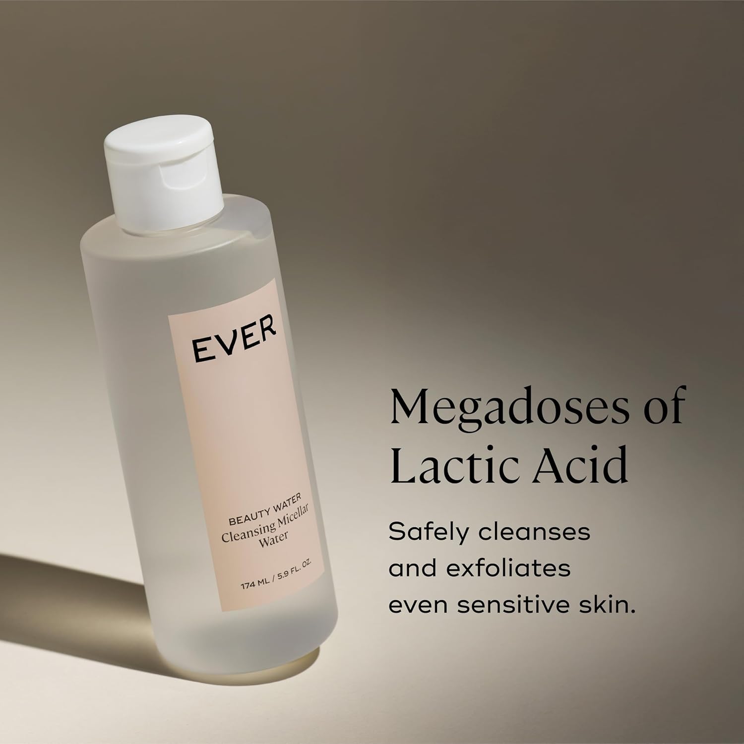 EVER Beauty Water - Cleansing Micellar Water, Eye Makeup Remover, Rose Water Cleanser, Sensitive Skin Water Makeup Remover