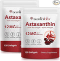 Astaxanthin Supplements 12mg - 120 Softgels | Premium Natural Antioxidant from Microalgae | Eye, Skin, Brain, Joint, Heart & Immune Health Support | Non-GMO, Gluten-Free