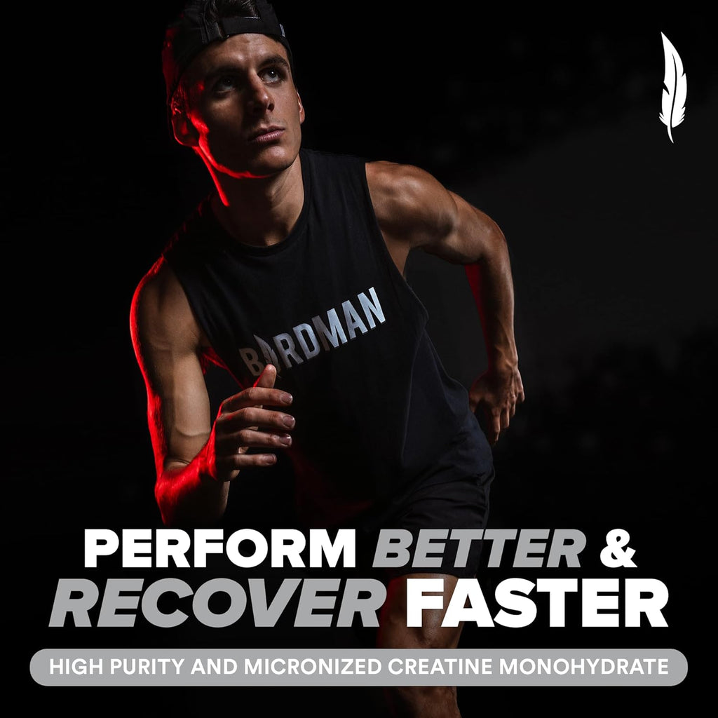Micronized Creatine Monohydrate Powder, Muscle Recovery, Caffeine Free, Creatine Pre Workout, Vegan, Post Workout, Gluten Free, Sugar Free | 80 Servings (5 Grams Each) | 0.8lb