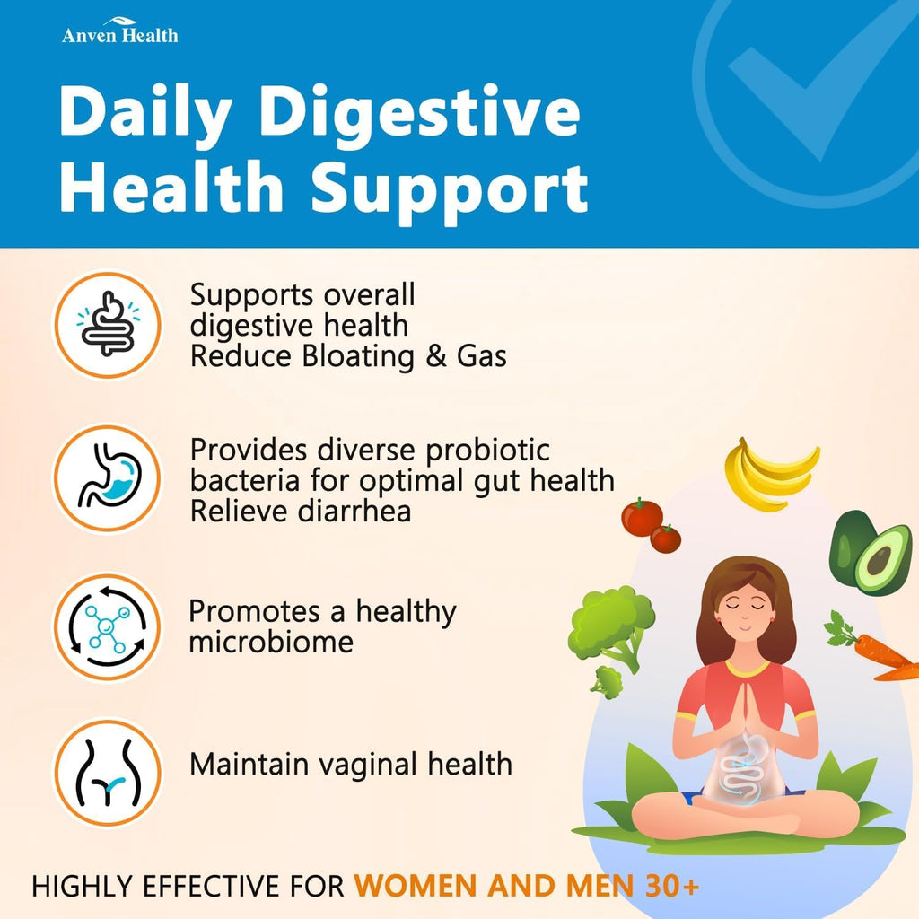 60 Billion Probiotics for Women and Men 19 Strains 5 Organic Prebiotics for Gut Digestive & Immune Health, Supports Diarrhea Gas Bloating, Non-GMO, Zero Fillers – Made in USA丨60 Caps