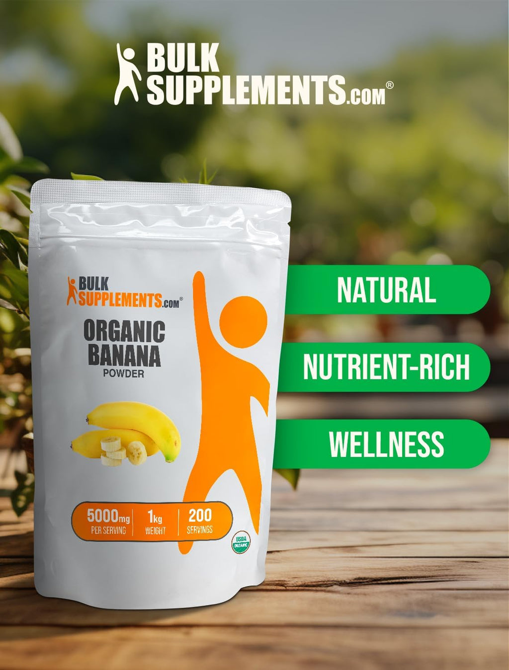 BulkSupplements.com Organic Banana Powder - Fruit Powder - Banana Flavoring Powder - Smoothie Powder - Dried Bananas Powder (5 Kilograms - 11 lbs)