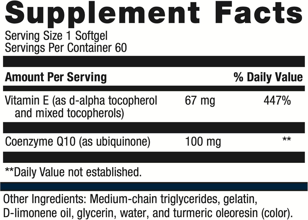Metagenics CoQ10 ST-100 mg Coenzyme Q10 Supplement - Antioxidant as Ubiquinone - for Energy Production & Heart Function* - Non-GMO & Gluten-Free - 60 Softgels