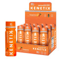 Kenetik Ketone Shots, 10g Ketones for Daily Focus, Clarity, & Energy, Electrolytes for Performance & Hydration, Gluten Free, Sugar Free, Caffeine Free, Non GMO, Tangerine, 2 oz, 12 Pack