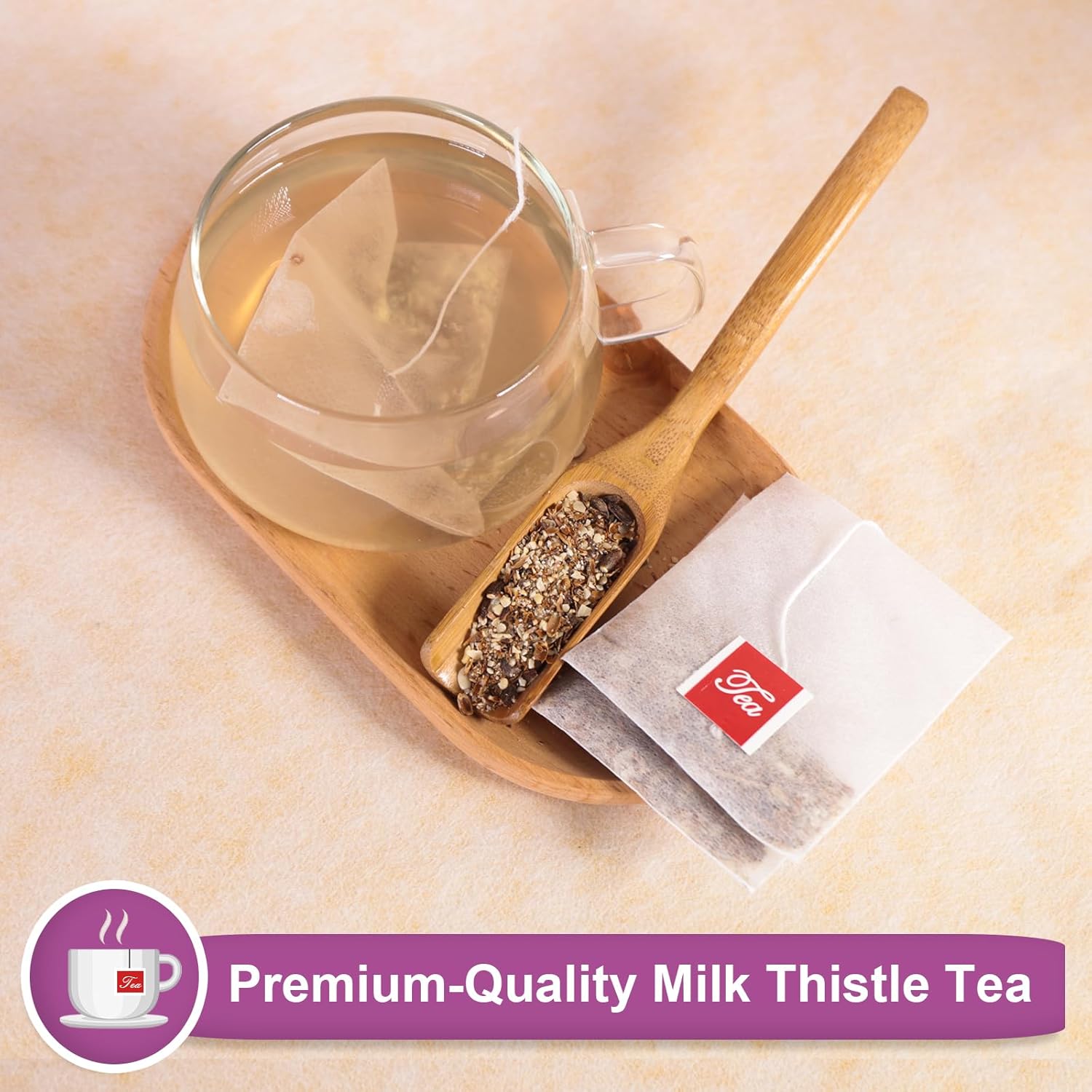 TEARELAE - Milk Thistle Tea - 3g x 50 Count - 100% Natural Milk Thistle Seeds Tea Bags - Non-GMO