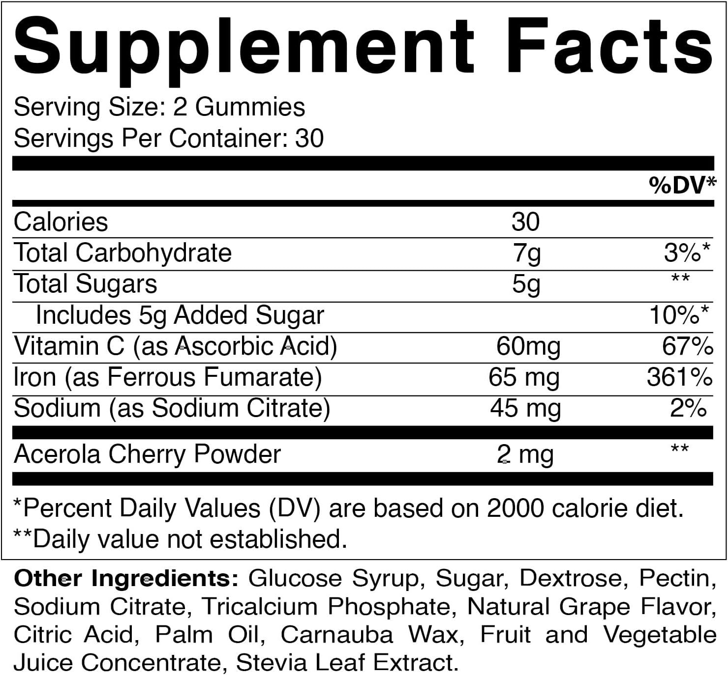 Vitamatic Iron 65 mg Gummies Supplement for Women & Men - 60 Vegan Gummies - Great Tasting Iron Gummy Vitamins with Vitamin C (2)