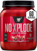 BSN N.O.-XPLODE Pre Workout Powder, Energy Supplement for Men and Women with Creatine and Beta-Alanine, Flavor: Watermelon, 60 Servings