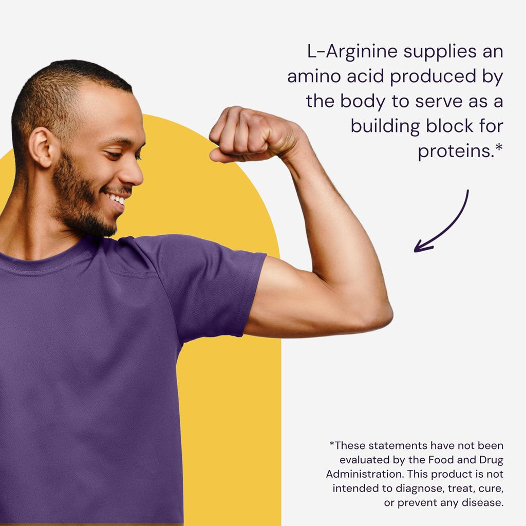 Healthy Origins - L-Arginine (American-Made, Non-GMO, Gluten Free, Muscle Support), 10.6 Ounce
