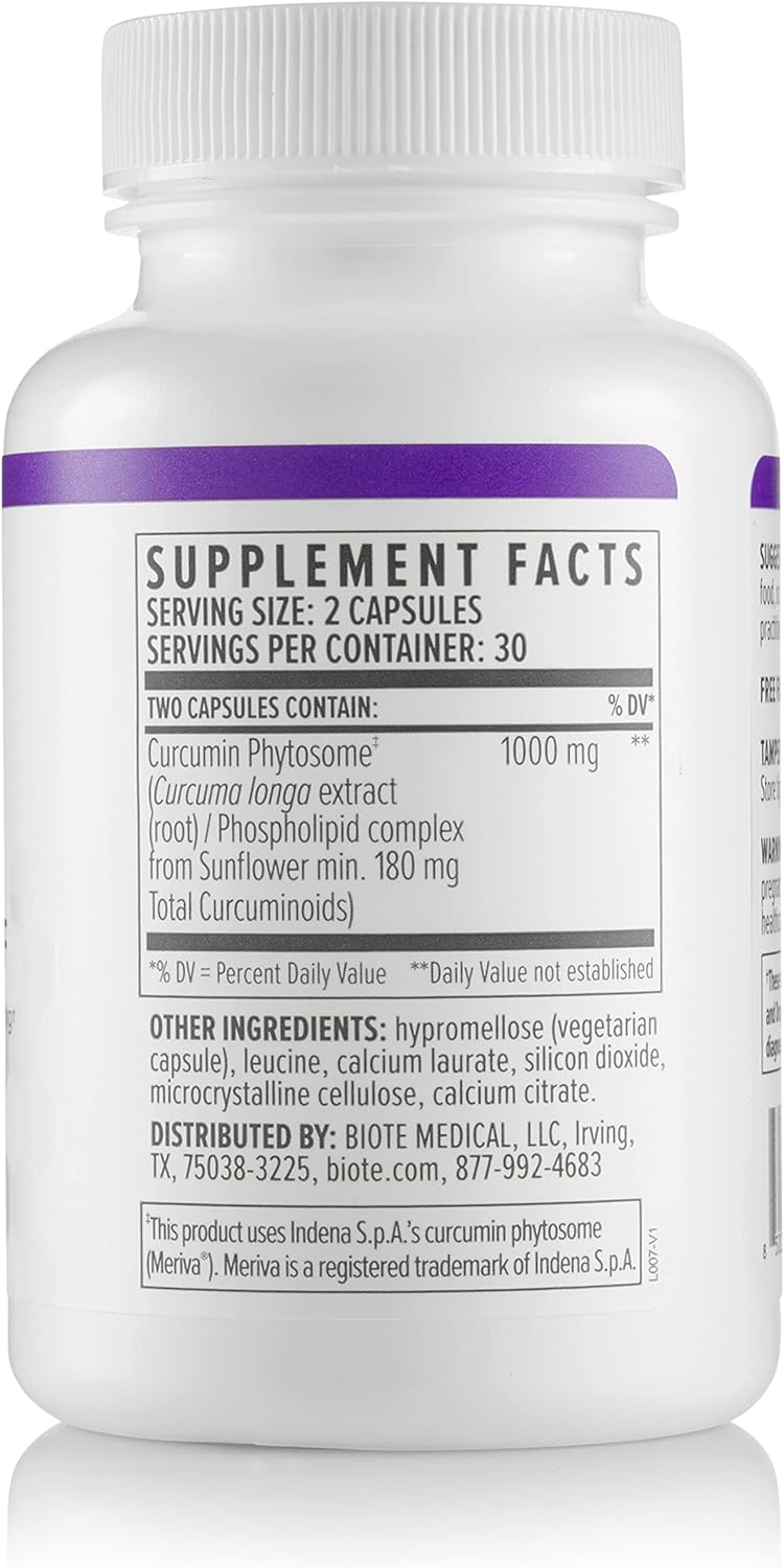 Biote Nutraceuticals - Curcumin SF - Circulation + Healthy Aging (60 Capsules)