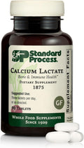 Standard Process Inc. Calcium Lactate - Immune Support and Bone Strength - Bone Health and Muscle Supplement with Magnesium and Calcium - 90 Tablets