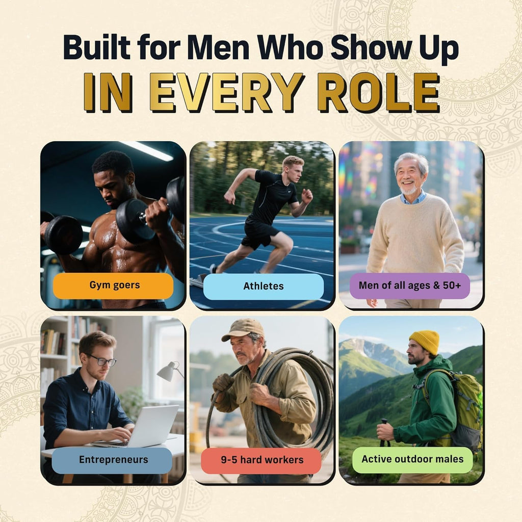 Alpha Tribe Multivitamin for Men w/Sea Moss, Black Seed Oil, Ashwagandha, Turmeric Bladderwrack, Burdock, Vitamin C, Elderberry, Manuka, | Daily Men's Vitamins & Minerals Supplement - 240 Count
