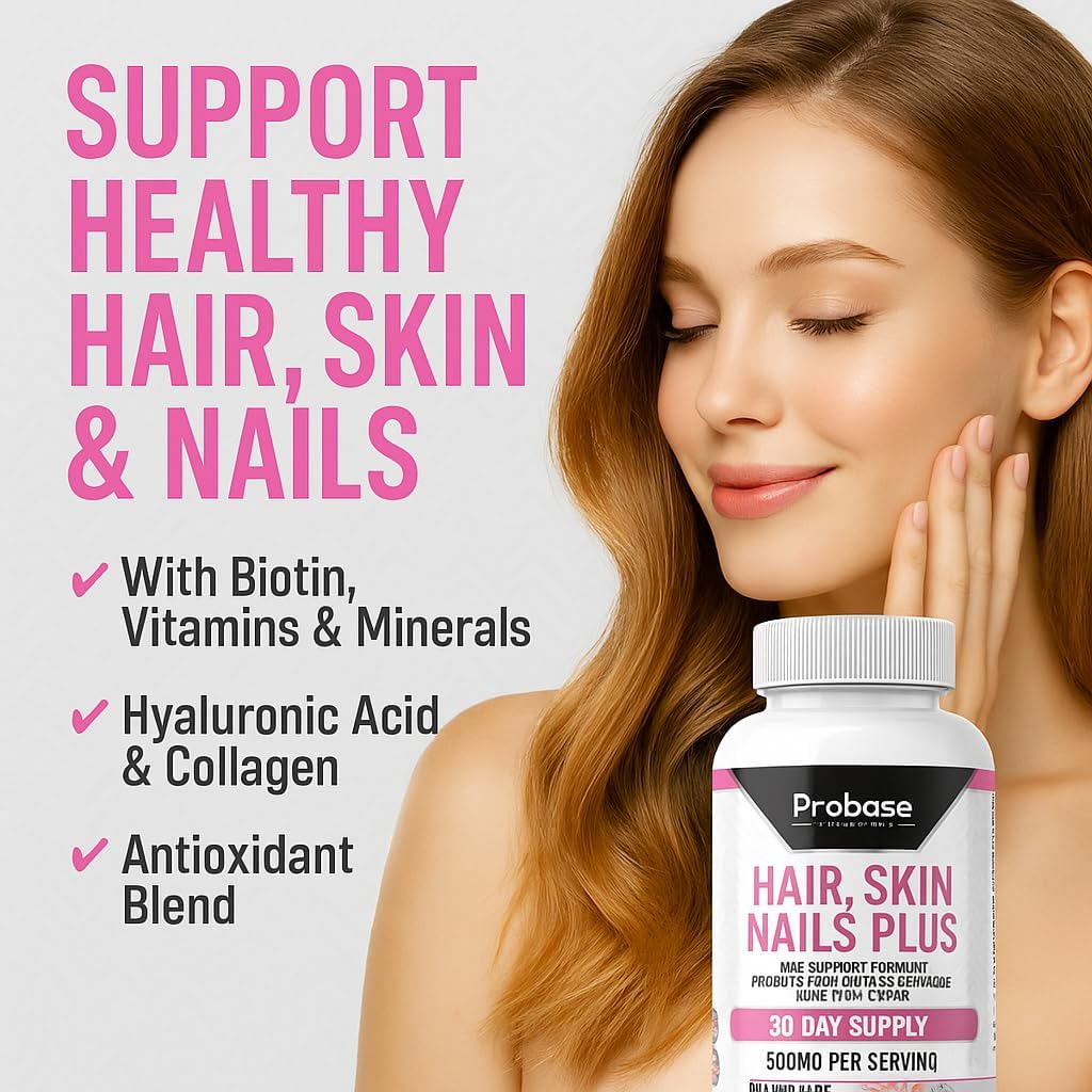 Hair, Skin and Nails Plus 60 Capsules 30-Day Supply