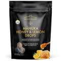 Mount Somers UMF 15+ Manuka Honey & Lemon Drops - 26pcs Soothing Throat Lozenges with Peppermint & Menthol - Natural Relief for Sore Throats