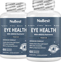 NuBest AREDS 2 Eye Vitamins Eye Health with Beta Carotene Carrot Powder, 20mg Lutein, 4mg Zeaxanthin, Bilberry, Grape Seed, BioPerine, B-Complex, Multivitamin for Eye Health - 120 Vegan Capsules