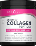 NeoCell Super Collagen Peptides, 10g Collagen Peptides per Serving, Gluten Free, Keto Friendly, Non-GMO, Grass Fed, Healthy Hair, Skin, Nails and Joints, Unflavored Powder, 7 oz., 1 Canister
