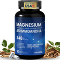 Magnesium Ashwagandha Complex | High-Absorption Multi Magnesium for Stress, Sleep, Muscle & Heart Health | Vegan, Non-GMO, Gluten-Free, Made in USA, 90 Capsules