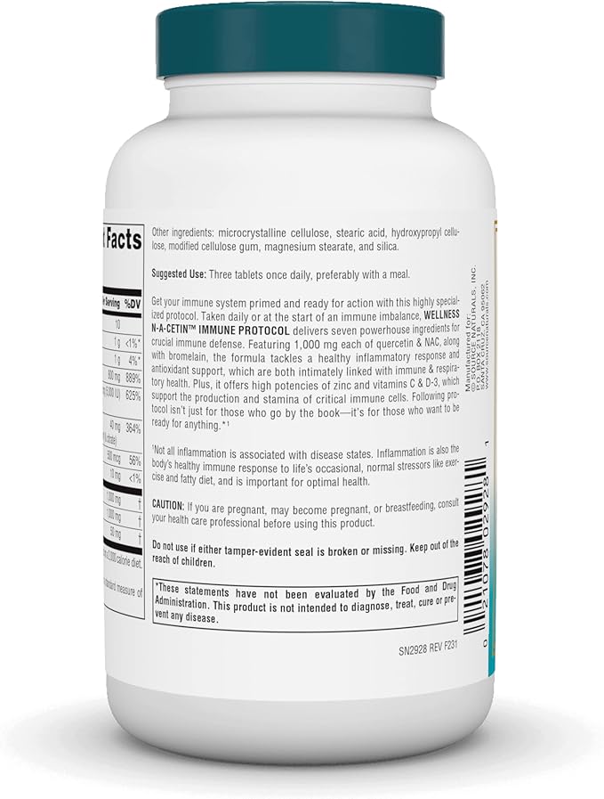 Source Naturals Wellness N-A-Cetin Immune Protocol, Crucial Immune Defense* - 90 Tablets