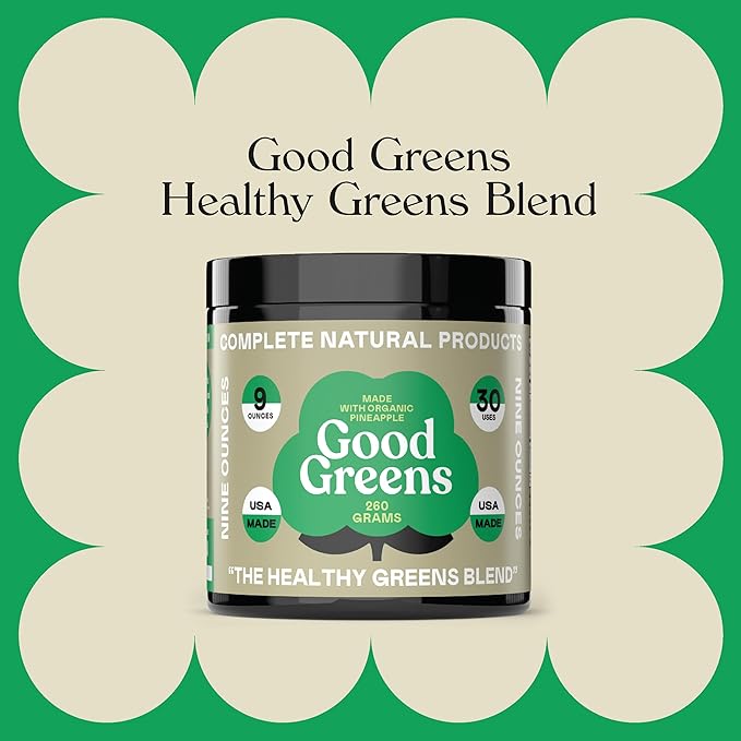 Good Greens Superfood Powder - The Healthy Greens Blend - 9oz 30 Servings