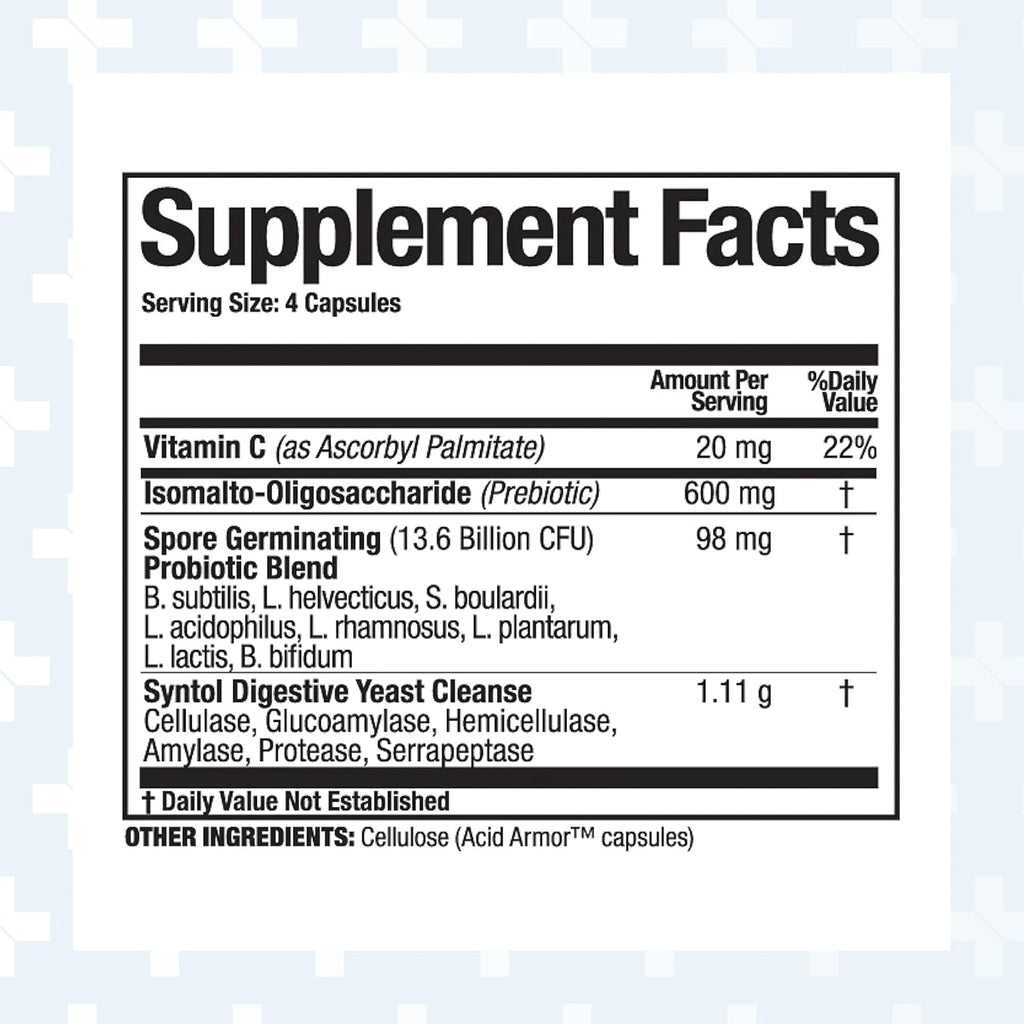 Arthur Andrew Medical, Syntol, 3-in-1 Formula with Probiotics, Prebiotic Fiber & Yeast Cleansing Multi-Enzymes, 90