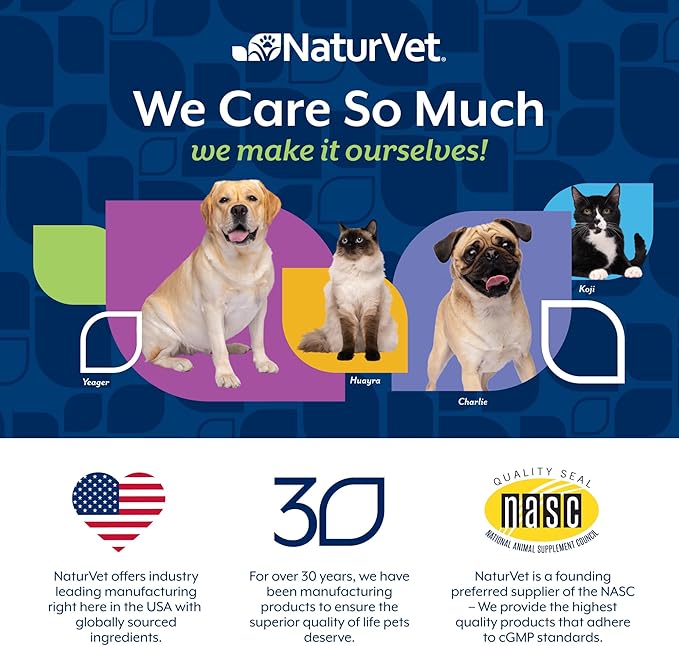 NaturVet VitaPet Senior Daily Vitamin Dog Supplements Plus Glucosamine – Includes Full-Spectrum Vitamins, Minerals – Joint Support for Older, Active Dogs – 120 Ct. Soft Chews