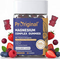 Magnesium Gummies for Stress & Sleep - 300mg Magnesium Complex with Glycinate, Citrate, Malate & Taurate - Supports Relaxation, Muscle & Heart Health - Vegan, Sugar-Free, Non-GMO - 60 Gummies