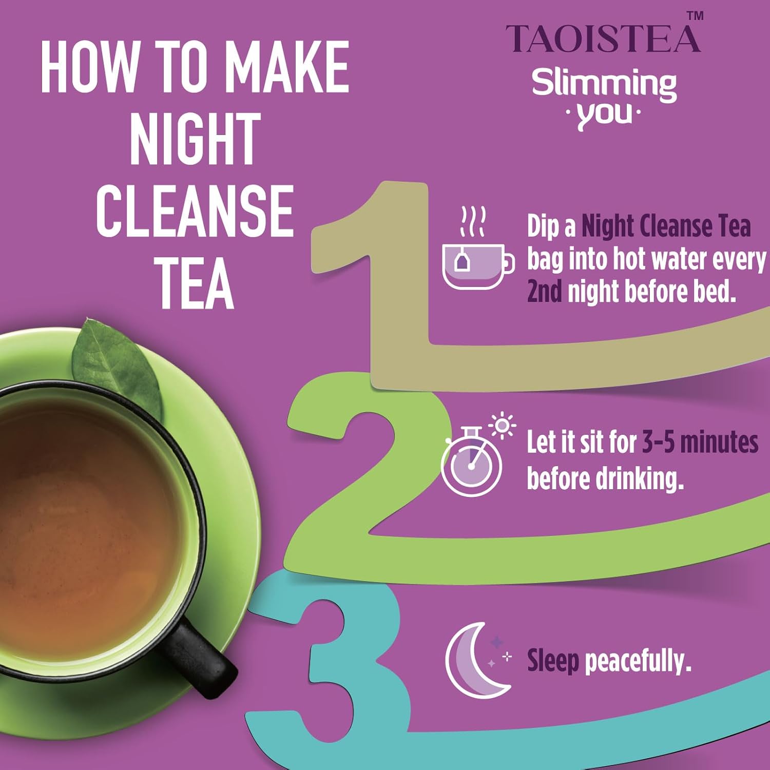 Detox Tea - 14 Day Teatox Herbal Tea for Body Detox Cleanse and Weight Loss - 1 Morning Boost Tea (14 Bags) & 2 Night Cleanse Tea (14 Bags), 100% Natural, Non GMO