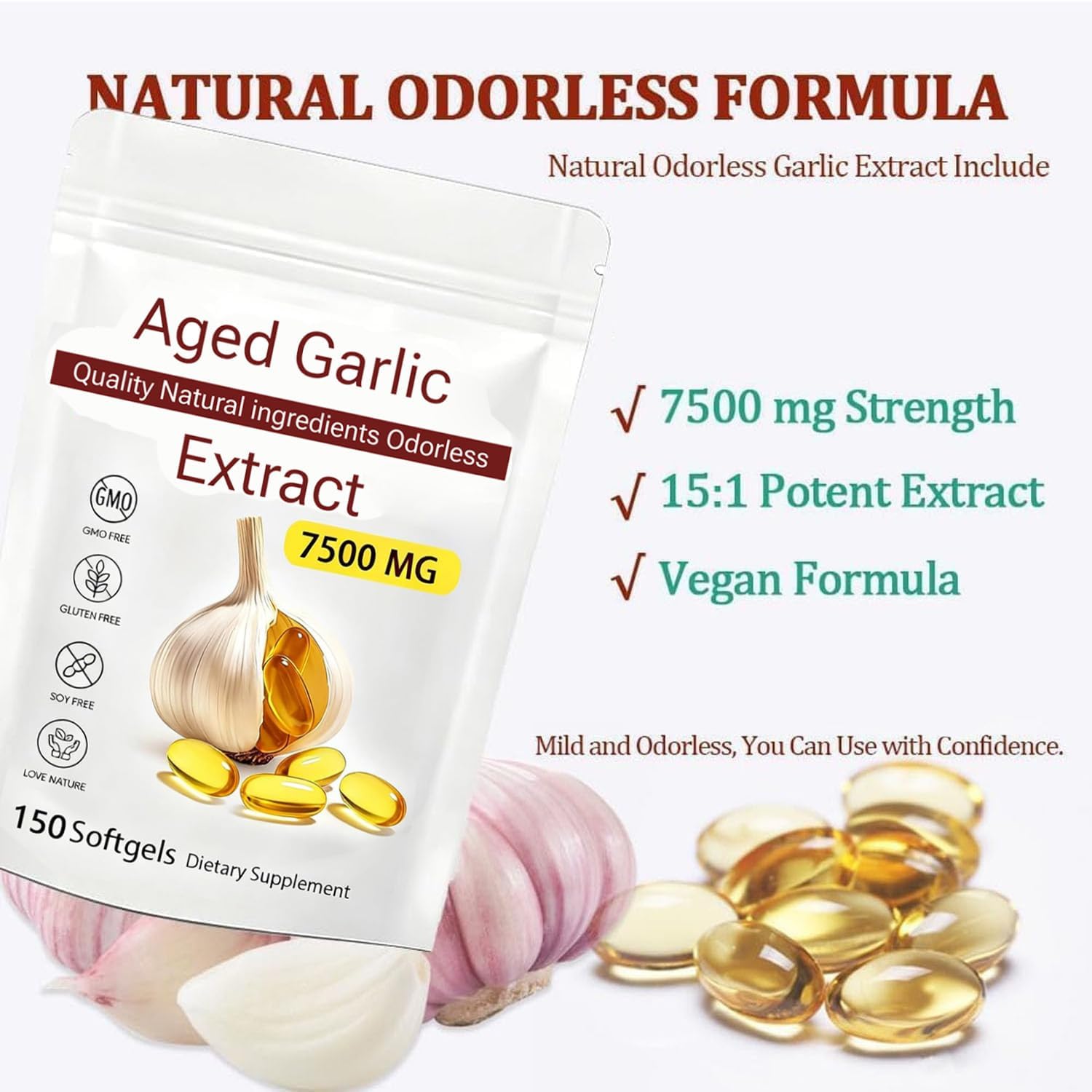 Aged Garlic Extract - 7500mg Odorless (150)