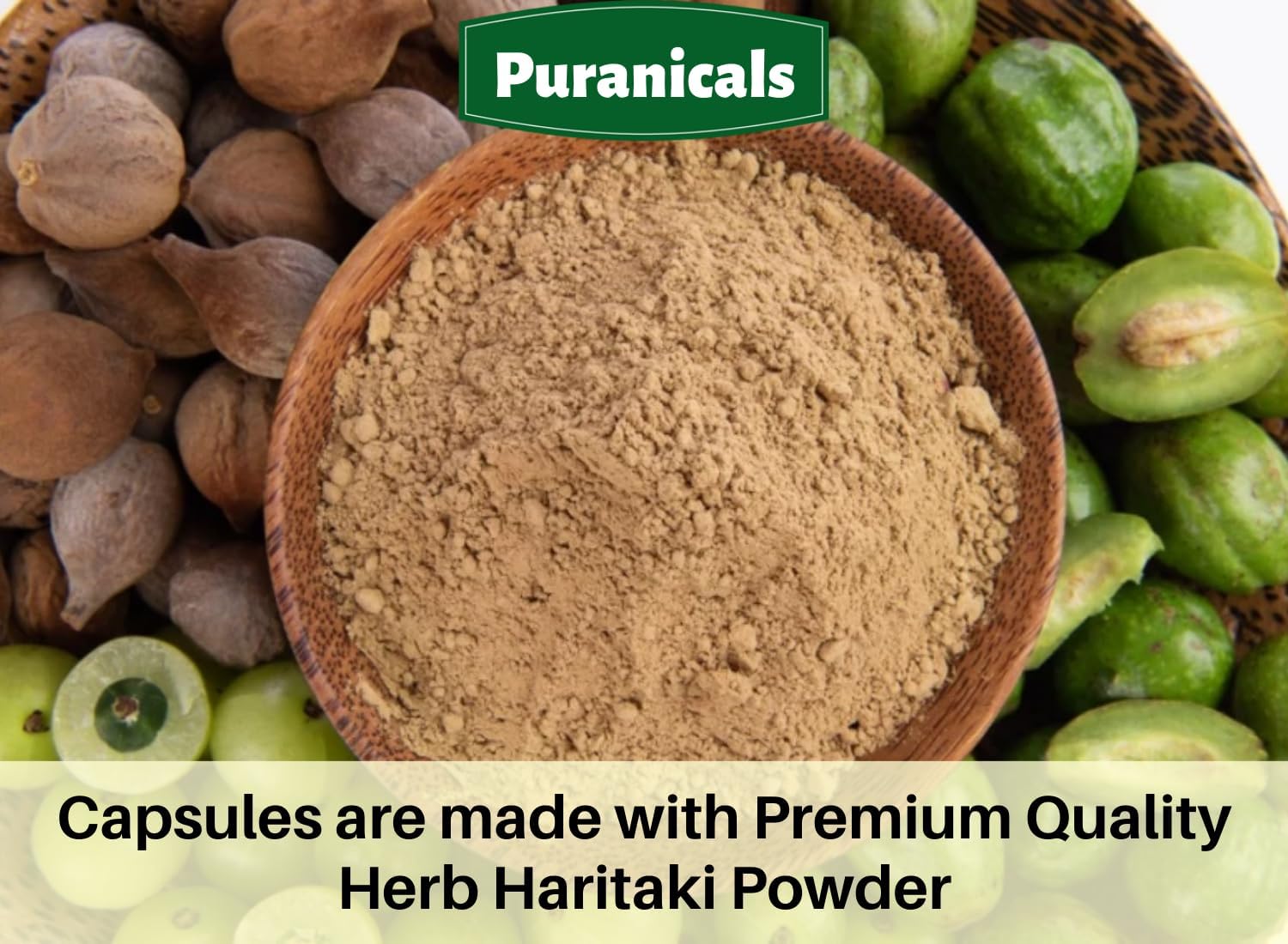 Haritaki Premium 320 Capsules Immunity Booster | Non GMO and Gluten Free | Herbal Supplement | 800 mg Per Serving | Made with 100% Pure Herb Haritaki Powder