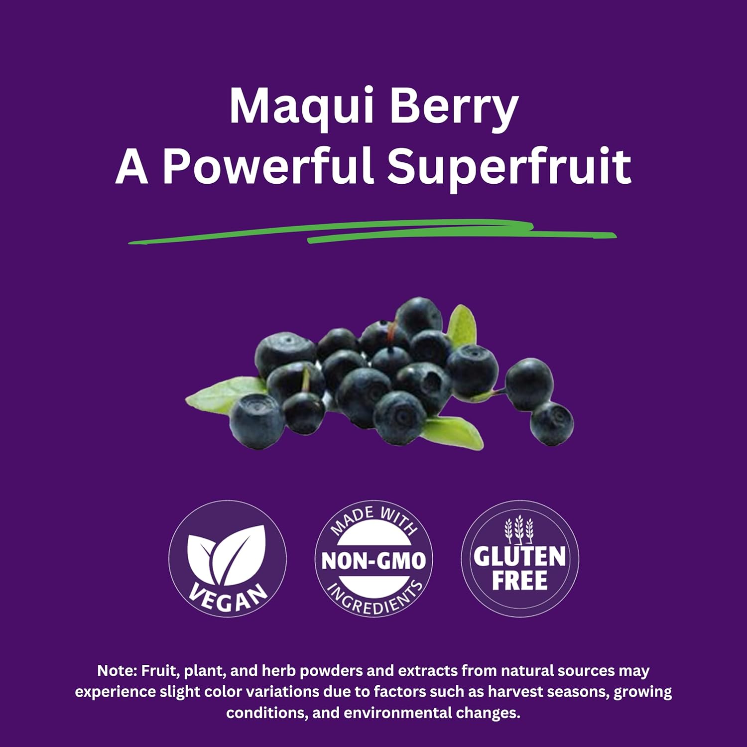 Paradise Herbs, Organic Maqui Berry Extract, 400 mg, Fresh, Freeze-Dried Concentrate for Superior Potency, Non-GMO, Vegan, 60 Capsules