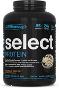 PEScience Select Protein Powder, Whey and Casein Blend, Clean Protein Powder for Women and Men, Low Calorie, Low Carb, Keto Friendly, Gluten Free, Frosted Chocolate Cupcake, 55 Servings