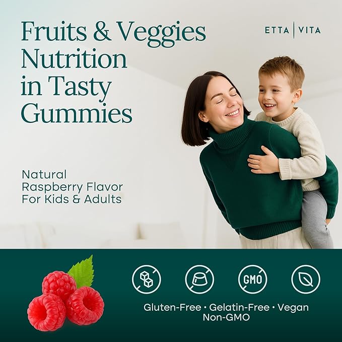 (120 Chews) Moringa Super Greens Gummies – Fruits, Veggies & Herbal Supplements with Mushrooms, Immune & Energy Support, Non-GMO, Vegan, Gluten-Free, Pectin-Based