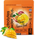 PowderVitamin Electrolytes Powder Plus (50 Servings) Mango Passionfruit Electrolyte Powder Zero Calorie Keto, 0 Sugar, No Maltodextrin,1000mg Potassium,120mg Calcium,120mg Magnesium, Hydration Powder