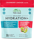 TERRA ORIGIN Healthy Hydration+ Recovery Drink Mix | 30 Stick Packs | Zero Sugar Added, Gluten Free | Cranberry Limeade